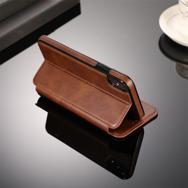 Luxury Card Slot Magnetic Wallet PU Leather Flip Phone Case for iPhone 17 Pro Max 17 Air 16 15 14 13 12 11 Protect Back Cover